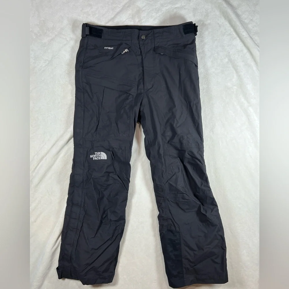 The North Face Men’s Small Black HYVENT Full Side Zip Snow Snowboarding Pants